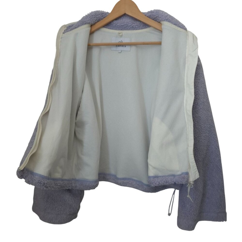 Vtg PENFIELD Haight Lavender Sherpa Fleece Full Zip Oversized Jacket Women's S - Picture 3 of 9